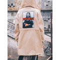 Lady Long Sleeve Jacket with Free Individuality Picture Jacket